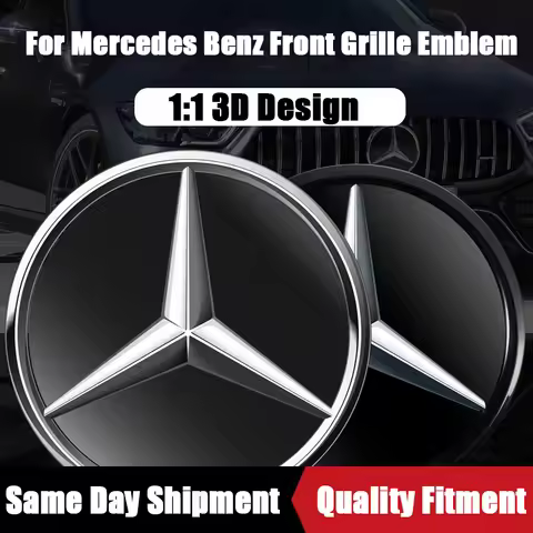 3D Mirror Emblem For Mercedes Benz W176 W205 W117 A B C E S GLA GLB GLC GLE GLS GLK SLK SL ML-Class 