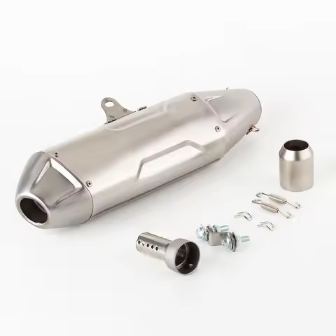 Dirt Bike 51mm Universal Off Road Exhaust Pipe Right Left Side Muffler Escape Moto for KLX 250 SX-F
