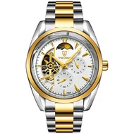 นาฬิกากลไกผู้ชาย TEVISE อัตโนมัติเต็มรูปแบบ T795A Tourbillon หน้าปัดขนาดใหญ่กันน้ำที่มีนาฬิกาสายเหล็