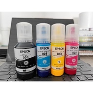 หมึกเติมแท้100%หมึก EPSON 008 ของแท้ ตัวเลือก 4 สี L15150 L15160 L15158 15168 L6558 L6578 Et-5800 Et