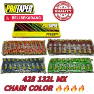 ORIGINAL PROTAPER Y15/LC/Y16/RXZ/Y125/RS UNIVESAL PROTAPER 428MX 132L COLOUR RANTAI CHAIN HEAVY DUTY