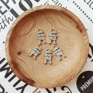 1 pcs Resin Robot Charm 17x9mm Charms Metal Silver Alloy ROBOT SILVER