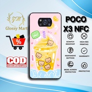 HP Latest P0C0 X3 NFS Case - P0C0 X3 NFS Casing - cute Boba Motif - Premium Glossy Hardcase - P0C0 G