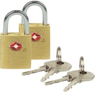 美國 TRAVELON | TSA行李鑰匙鎖2入(金) | 海關鎖 安全鎖 防盜鎖