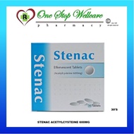 STENAC ACETYLCYSTEINE 600MG 30'S (1 BOX) (EXP: 04/2028)