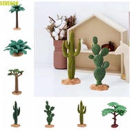 SEVENON Artificial Plant Cactus, Cute Realistic Artificial Tree Model, Green Plant Model Plastic DIY