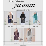 Tshirt jersey muslimah Yasmin | Humaira Design | tshirt muslimah jersey | Baju jersey muslimah