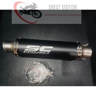 Sale ปลายท่อ SC Project สีดำ ยาว 14 นิ้ว ขนาด 2 นิ้ว พร้อมจุกลดเสียง