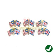England Malaysia Friendship Flag Pin Cross Flag Union Jack Malaysia