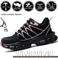 Women Safety Shoes Work Sneakers Structured Shoes Pneumatic-Proof Protective Shoes Work Boots Steel 