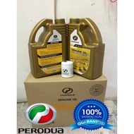 PERODUA SAE 5W30 SEMI SYNTHETIC ENGINE OIL (FREE PERODUA OIL FILTER)