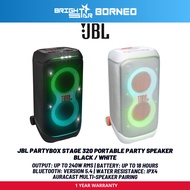 JBL PartyBox Stage 320 Portable Party Speaker - Black / White