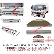 J121S08CHROME FRONT GRILLE GARNISH HINO VALIDUS 500 GD GH