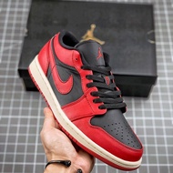 Jordan Airlines 1 a-j 1 Low Black Red No Cause Relationship Sports Shoes Walking Shoes Shoes Skatebo