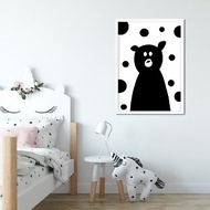 黑熊 art print | 電子檔 | 可用作海報 | 版畫