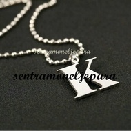 AZ CNC CUTTING STAINLESS 304 INITIAL LETTER PENDANT NECKLACE