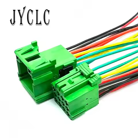 1/5/10 Sets 12 Pin male female Car CD Player Wire Harness Cable Socket Auto Connector 1-967627-1 1-9
