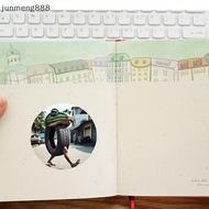 junmeng888 500pcs/Roll Italian Brainrot Meme Stickers TungTung Sahur AI Abstrac Sticker DIY Laptop D