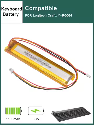 1500 MAh / 5.55Wh Battery For Logitech Craft, Y-R0064 Keyboard