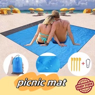 NEW  200*210cm Waterproof Pocket Picnic Mat Outdoor Camping Beach Mat Waterproof Plaid Polyester Pic