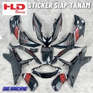 “STICKER TANAM” YAMAHA NVX155 BATMAN COVER SET/ NVX PURBA BATMAN COVER SET/ NVX155 V2 Batman Cover S