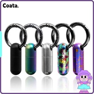 COATA Titanium Alloy Keyring, Ultra-light Mini  Container,  Waterproof Portable Outdoor EDC Tool
