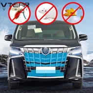 Vtear For TOYOTA ALPHARD VELLFIRE AH30 AGH30 ANH30 2019-2022 Car insect net Water tank condenser protection net Retrofit protective cover Exterior decorative protective accessories