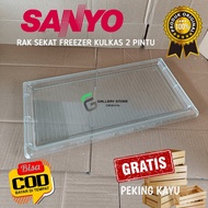 RAK KULKAS SANYO 2 PINTU FREEZER KULKAS TYPE LAMA ORIGINAL BEKAS