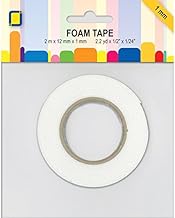 Unbekannt Jeje Foam Tape Roll-1 mm, Plastic, White, 14.3 x 11.1 x 1.2 cm