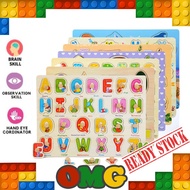 Wooden puzzle kids early learning educational OMG-AC-008