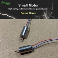 IOLINIDT 4pcs Drone Foam Quadcopter Motor, Small Alloy Remote Control Aircraft Motor,  6*12mm 612 El