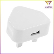 UK Plug 3 Pin USB Plug Adapter Charger Power Plug For Phones Tablet Chargeable