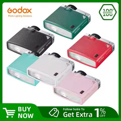 Godox Lux Junior Color Camera Flash GN12 6000K±200K 7 Levels Flash Speedlite Trigger for Canon Nikon