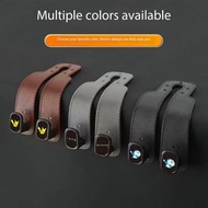 2Piece Car Seat Back Hook with Hidden Metal Hooks - PU Leather Material, Suitable for Various Car Mo