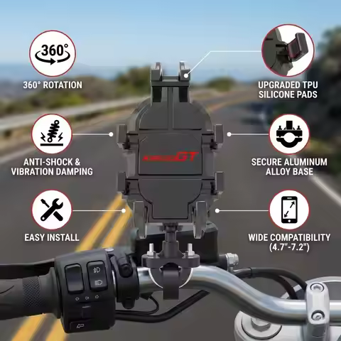 High-quality shock-absorbing motorcycle phone holder For BMW K1600GT K1600GTL C4000GT C650GT F800GT