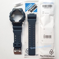 ORIGINAL CASIO G-SHOCK GA-140-2A GA 140 DARK BLUE BEZEL STRAP PACKAGE