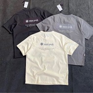 韓國預訂 3色選 snow peak刺繡logo 貼章 戶外機能山系 短袖T恤 tee