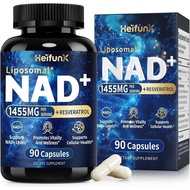 NAD+ Supplement | 1455mg Liposomal NAD Supplement with Resveratrol, CoQ10, PQQ | Anti-Aging, Mental 