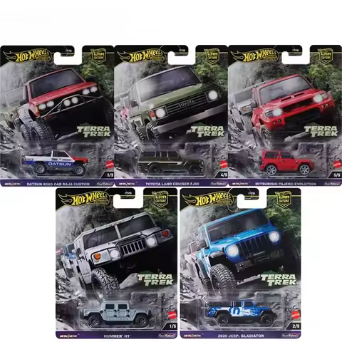 Genuine Hot Wheels Car Culture Terra Trek 1/64 Jeep Hummer Datsun Toyota Baja Custom Mitsubishi Toys