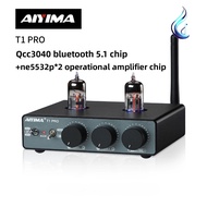 AIYIMA T1PRO Tube Preamp HiFi Bluetooth 5.1 Receiver APTX-HD Audiophile Vacuum Preamplifier