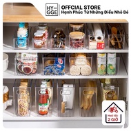 HYGGE Multi-purpose Transparent Plastic Storage Box Made of High Quality PET Plastic, Various Sizes,