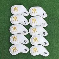 Miura Golf Iron Set Magnetic Headcover PU Sarung Pelindung Stik Golf Iron Leather Full Set 10 Pcs