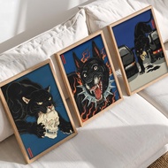 Wall Art Print Art Frame Aesthetic Wooden Frame Large Size A3 A2 A1 A0 Wildness XB03