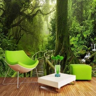 Custom wallpaper stickers, 3d Mural Wallpaper Living Room | Photo Wallpaper Trees Forests - Custom 3d Wallpaper