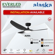 [Installation Available] ALASKA AURA 50" / AURAH 50" Smart DC Ceiling Fan (Dimmable) (with 20w Samsung Tri-Color LED and Remote)