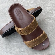 Dép Nam quai ngang da bò cao cấp Mã số V13