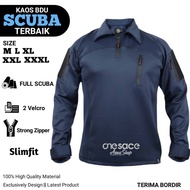 PROMO Terbaru Kaos BDU Tactical Full Scuba Combat Polos Lengan Panjang Slimfit NEW