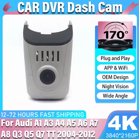 Easy to install Car DVR WIFI Video Recorder 4K Dash Cam Camera For Audi A1 A3 A4 A5 A6 A7 A8 Q3 Q5 Q