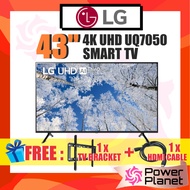[FREE TV BRACKET & HDMI CABLE] LG 43" Smart TV 43UQ7050PSA 4K UHD Ultra HD UQ7050 Series