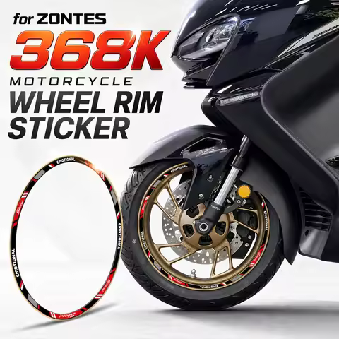 Wheel Rim Stickers for ZONTES 368K Scooter Waterproof Vinyl Decals Motorcycle Decorative Racing Rim